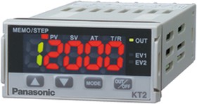 AKT2211200, KT2 PID Temperature Controller, 48 x 24mm, 1 Output Relay, 24 V ac/dc Supply Voltage