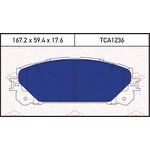 TCA1236, Колодки тормозные дисковые передние