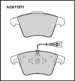 Колодки передние VW T5/Multivan 03  ALLIED NIPPON ADB 11311