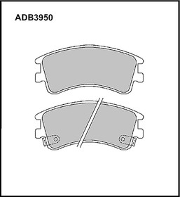 ADB3950, Колодки тормозные дисковые | перед |