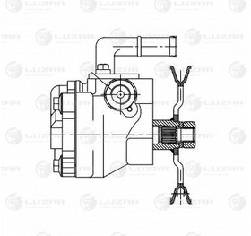 LPS 0801, Насос ГУР Hyundai Accent 99- 1.3i/1.5i/1.6i Luzar