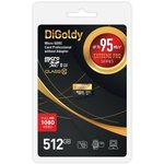 DG512GCSDXC10UHS-1-ElU3 w, Карта памяти 512Gb MicroSD Digoldy Extreme Pro