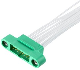 G125-MC12005M1-0150M1, Rectangular Cable Assemblies 1.25MM M/M CA 2X10 150MM 26AWG