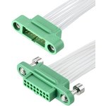 G125-MC11605M1-0150F1, Rectangular Cable Assemblies 1.25MM M/F CA 2X8 150MM ...