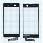 Сенсорное стекло (тачскрин) для Sony Xperia M5 черное