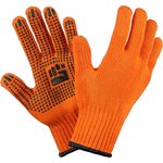 Перчатки трикотажные 2-слойные с ПВХ 7,5 класс 6 нитей оранжевые ХL 6-75-2С-ОР-(XL)
