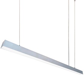 Фото 1/10 14-25 Светильник линейный подвесной светодиодный, 24Вт, IP 44, 4х4х100 см, цвет - серебро