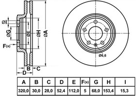 Фото 1/4 RN33001 диск тормозной передний!\ Audi A4/A5 all 07