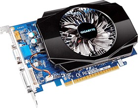 Фото 1/4 Видеокарта NVIDIA GeForce GT 730 Gigabyte 2Gb (GV-N730D3-2GI)