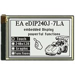 EA eDIP240J-7LWTP Graphic LCD Display, Black, White on, Transflective