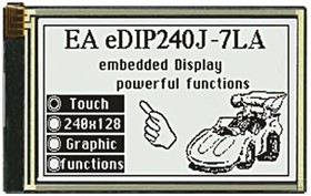 Фото 1/2 EA eDIP240J-7LWTP Graphic LCD Display, Black, White on, Transflective