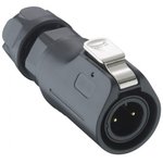 Circular Connector, 4 Contacts, Cable Mount, Plug, Male, IP67, 02 Series