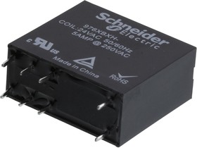 976XBXH-24A, POWER RELAY, DPDT, 24VAC, 5A, THT