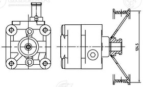 Фото 1/4 LPS 1010, Насос ГУР для а/м Volvo XC90 (02-) 2.5T