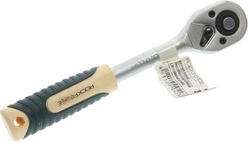 RF-80232W, Ключ трещотка 3/8" 45 зубов 205мм реверсивная с резиновой ручкой ROCKFORCE