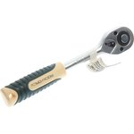 RF-80242W, Ключ трещотка 1/2" 45 зубов 255мм реверсивная с резиновой ручкой ROCKFORCE