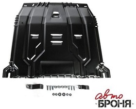 Фото 1/4 111.02375.1, Защита картера + КПП + комплект крепежа, Сталь, Hyundai Santa Fe 2018-, V - 2.2d 2.4/Kia