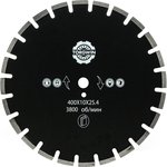 Алмазный диск сегментный по асфальту 400х10х25.4 мм T394396