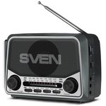 SV-017156, SVEN SRP-525, серый, радиоприемник, мощность 3 Вт (RMS), FM/AM/SW ...