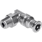 CRQSL-1/8-6, CRQSL Series Elbow Threaded Adaptor, R 1/8 Male to R 1/8 Male ...