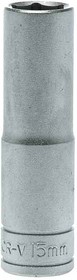 Фото 1/2 M1206156-C, 1/2 in Drive 15mm Deep Socket, 6 point, 79 mm Overall Length