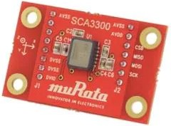 SCA3300-PCB, Acceleration Sensor Development Tools 3.3VDC +/-90degree 10Hz 2-axis