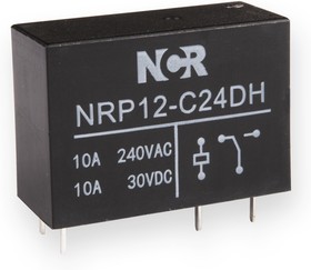 NRP-12-C-24D-H, Реле 1 переключ. 24VDC, 10A/250VAC SPDT
