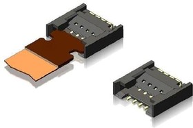 FA1005SA1-R8000, FFC & FPC Connectors 5P LIF FPC 0.5mm P 0.9mm Ht, 3.2mm D