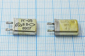 Кварцевый резонатор 5242,88 кГц, корпус МВ, марка РГ05МВ, 1 гармоника