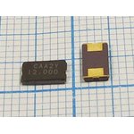 Резонатор кварцевый 12МГц корпус с 2-мя выводами SMD 6x3.5мм, нагрузка 22пФ ...