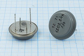 Кварцевый резонатор 1202,24 кГц, корпус ТБ, стабильность частоты 35/-50~85C ppm/C, марка ТБ, 1 гармоника