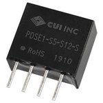 PDSE1-S5-S12-S, Isolated DC/DC Converters - Through Hole 12 Vdc, 0.084 A, 1 W ...