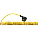 73220862, EPIC 3 Core Power Cable, 1m, Yellow Polyurethane PUR Sheath, Coiled, 750 V