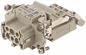 09330064735, Heavy Duty Power Connector Insert, 16A, Female, Han E Series, 6 Contacts
