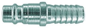 103005004, Steel Male Pneumatic Quick Connect Coupling, 10mm Hose Barb