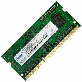 Фото 1/6 Модуль памяти Netac SO-DIMM DDR3L DIMM 4Gb 1600Mhz CL11 (NTBSD3N16SP-04)
