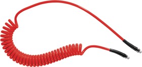 PUS 66R, 6m, Polyurethane Recoil Hose, with R 1/4 connector