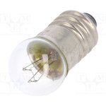 LAMP EK/24/100, Лампочка миниатюрная, E10, 24ВDC, 100мА, Колба сферическая, 2,4Вт
