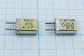 Резонатор кварцевый 5.6МГц в корпусе с жёсткими выводами МА=HC25U; 5600 \HC25U\\ 15\ 20/-10~60C\РГ05МА-14БП\1Г