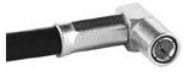 131-8409-101, RF Connectors / Coaxial Connectors Mini 75 Ohm R/A Crimp Plug;cap cont