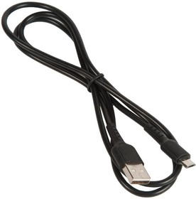 Кабель USB BOROFONE BX16 для Micro USB, 2.4A, длина 1м, черный