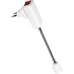 Переходник вилка-патрон Е14 гибкий 150мм с выключателем, белый (SBL-NL ...