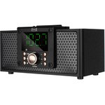 Акустическая система Max MR-360 Black, 2x4,5Вт, USB/TF/BT/FM, будильник