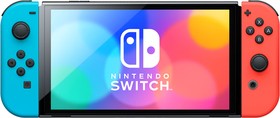 Фото 1/5 NT453480, Игровая консоль Nintendo Switch OLED Red/Blue Neon