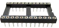 Фото 1/2 2.54mm Pitch Vertical 24 Way, Through Hole Turned Pin IC Dip Socket, 3A