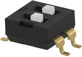 Фото 1/5 2454985-3, 2 Way Surface Mount DIP Switch SPST, Extended Actuator