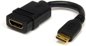 Фото 1/6 HDACFM5IN, 4K @ 30Hz HDMI 1.4 Female HDMI to Male Mini HDMI Cable, 12.7cm