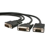 DVIVGAYMM6, Male DVI-I Dual Link to Male DVI-D Dual Link, VGA Cable, 1.8m