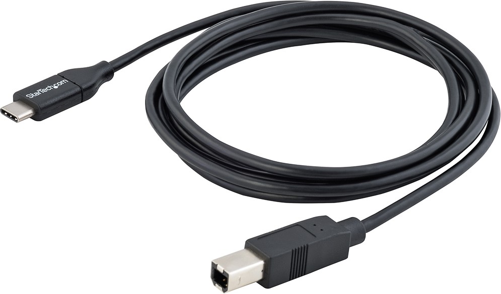 USB2CB2M USB 2.0 Cable Male USB C to Male USB B USB C to USB B Cable 2m STARTECH