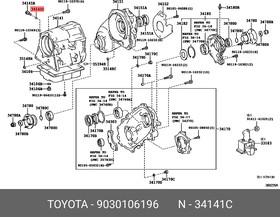 9030106196, Кольцо уплотнительное TOYOTA